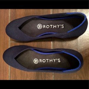 Navy Solid flats